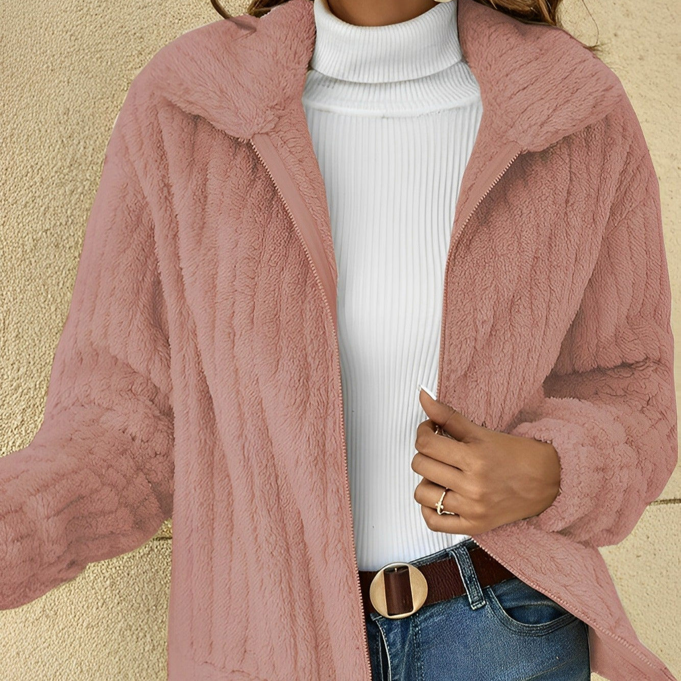 Donna - Cappotto elegante - Stile accogliente