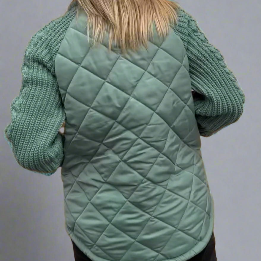 Donna - Giacca imbottita - Maniche in maglia