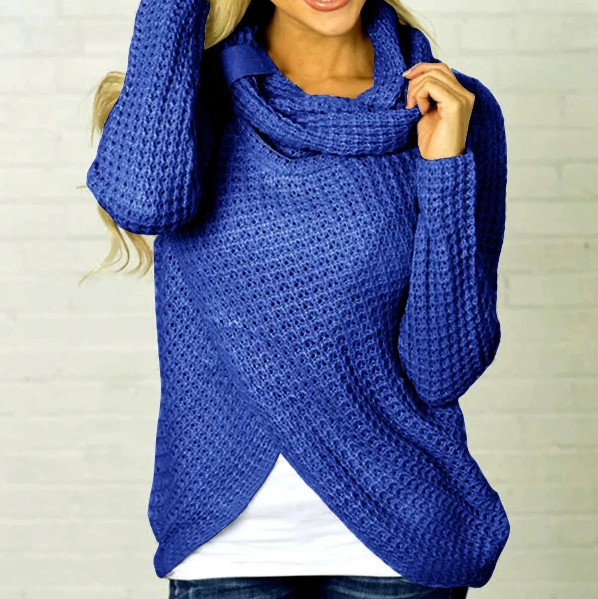 Donna - Pullover in maglia di lana - Vestibilità rilassata