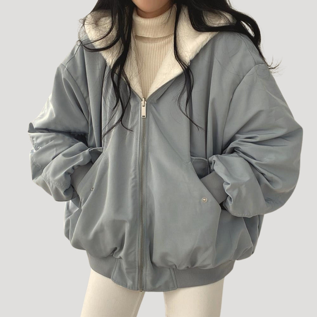 Donna - Giacca in pile Sherpa Teddy Coat - Stile invernale