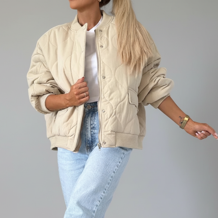Donna - Giacca trapuntata casual e comoda - Stile versatile