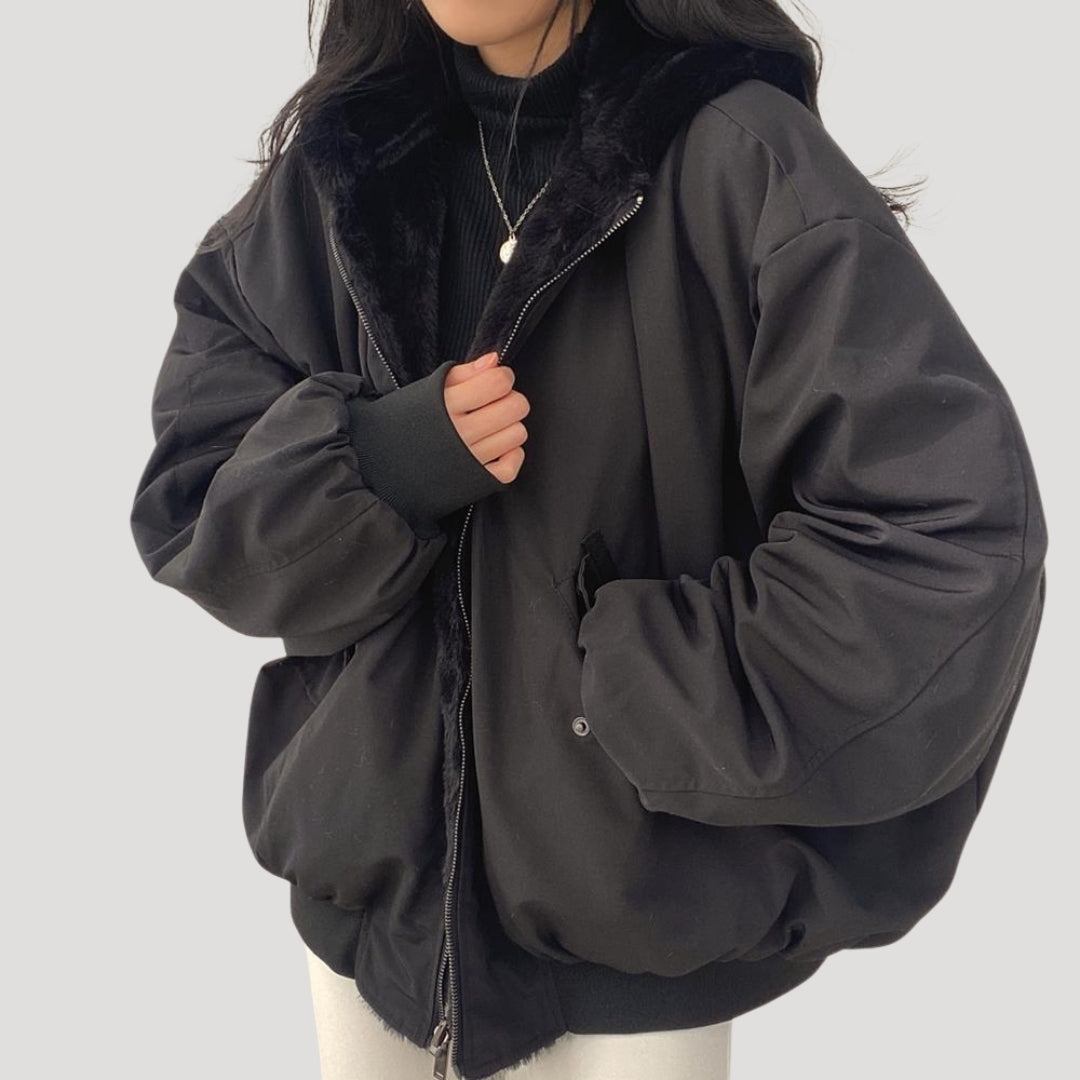 Donna - Giacca in pile Sherpa Teddy Coat - Stile invernale