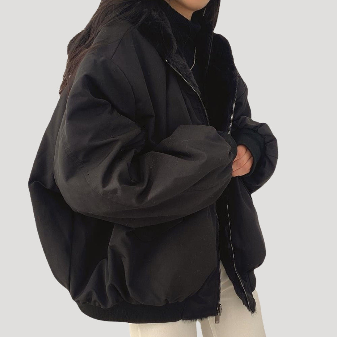Donna - Giacca in pile Sherpa Teddy Coat - Stile invernale