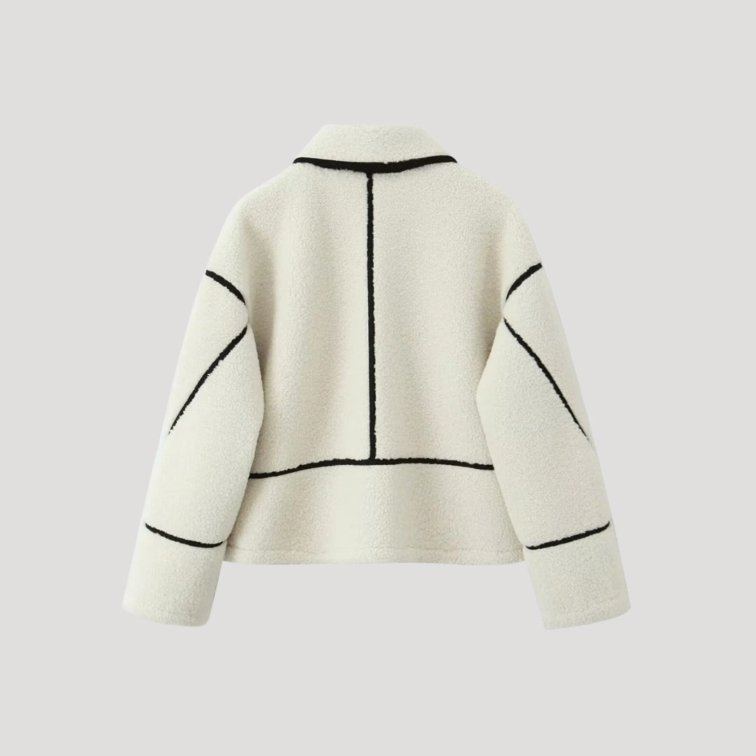 Donna - Giacca in pile - Accogliente stile Teddy Borg
