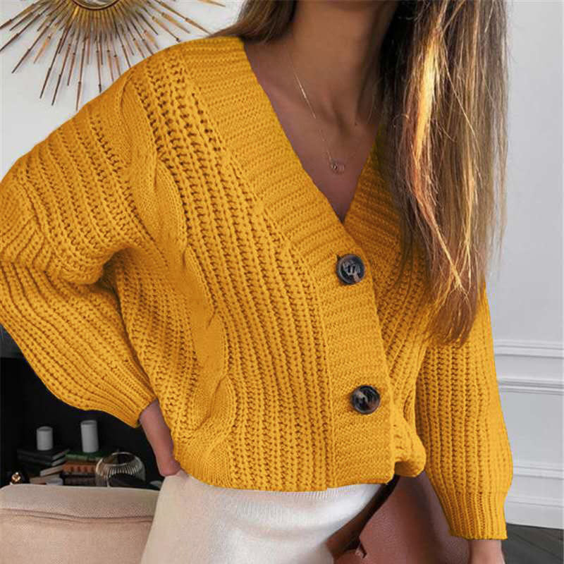 Donna - Cardigan oversize - Bottoni decorativi