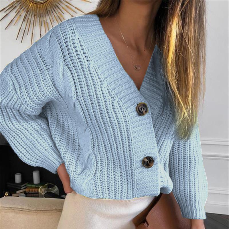Donna - Cardigan oversize - Bottoni decorativi