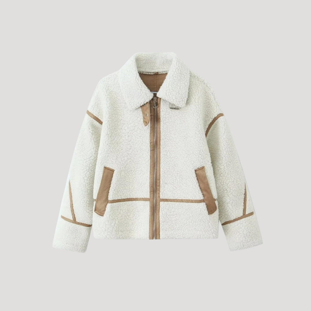 Donna - Giacca in pile - Accogliente stile Teddy Borg