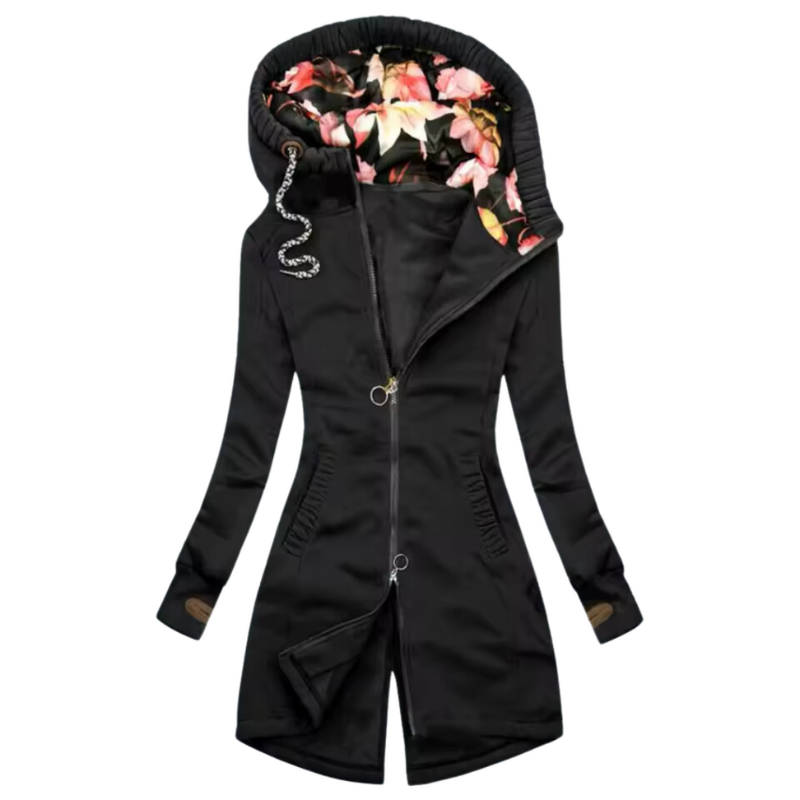 Donna - Cappotto invernale alla moda - con cappuccio
