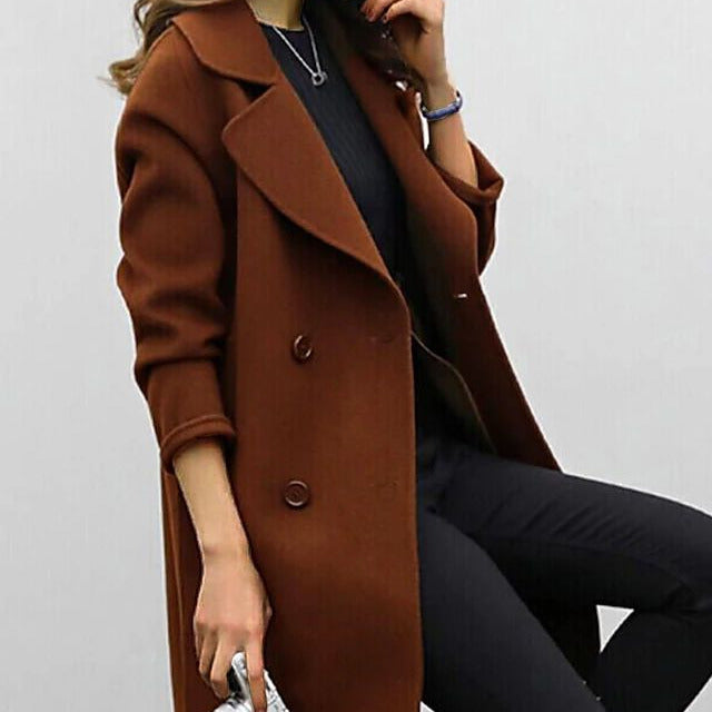 Donna - Cappotto sartoriale in lana - Collo alto