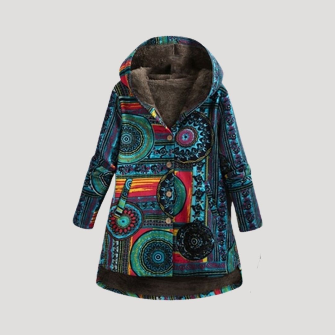 Donna - Cappotto invernale lungo in pelliccia sintetica con cappuccio