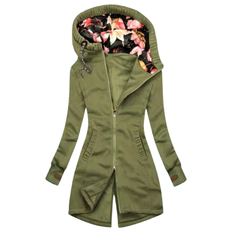 Donna - Cappotto invernale alla moda - con cappuccio