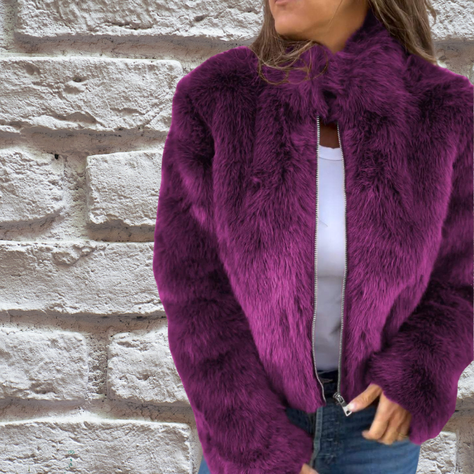Donna - Caldo cappotto autunnale - Stile elegante