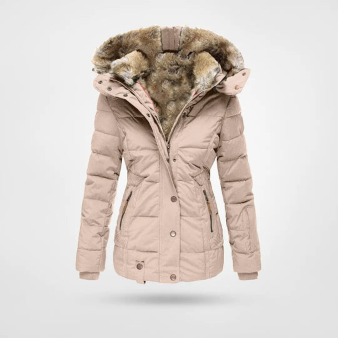 Donna - Calda giacca invernale Puffer Parka - Stile accogliente