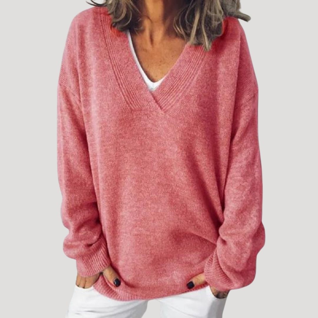 Donna - Maglione oversize in maglia - Stile invernale