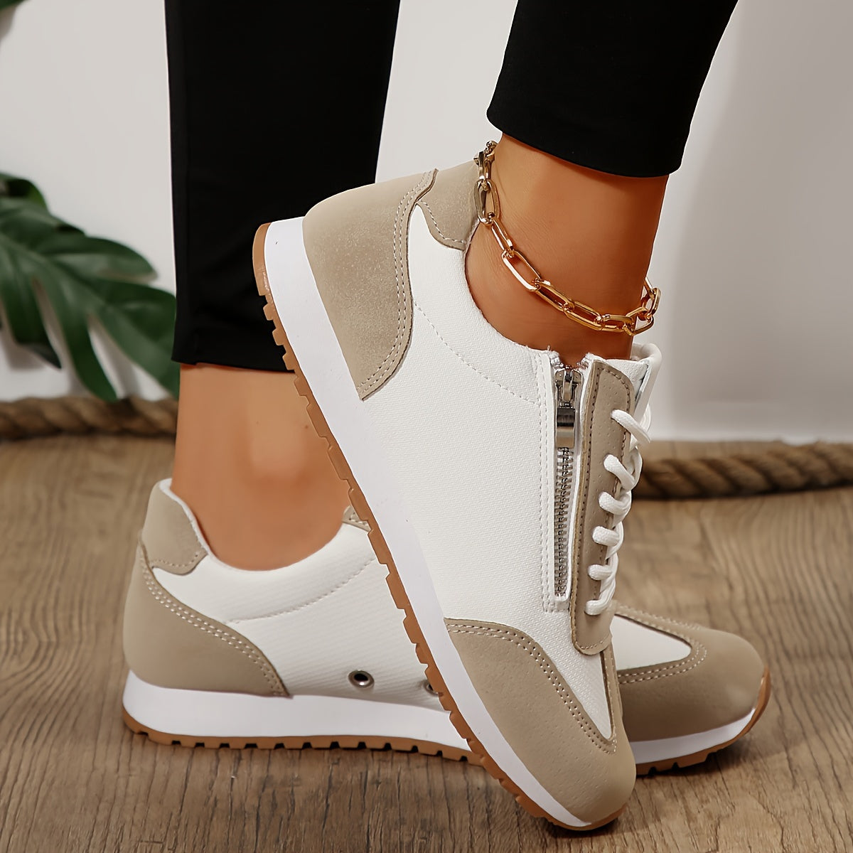 Scarpe da donna - Scarpe con plateau - Design che aumenta l'altezza - Calzature comode e casual