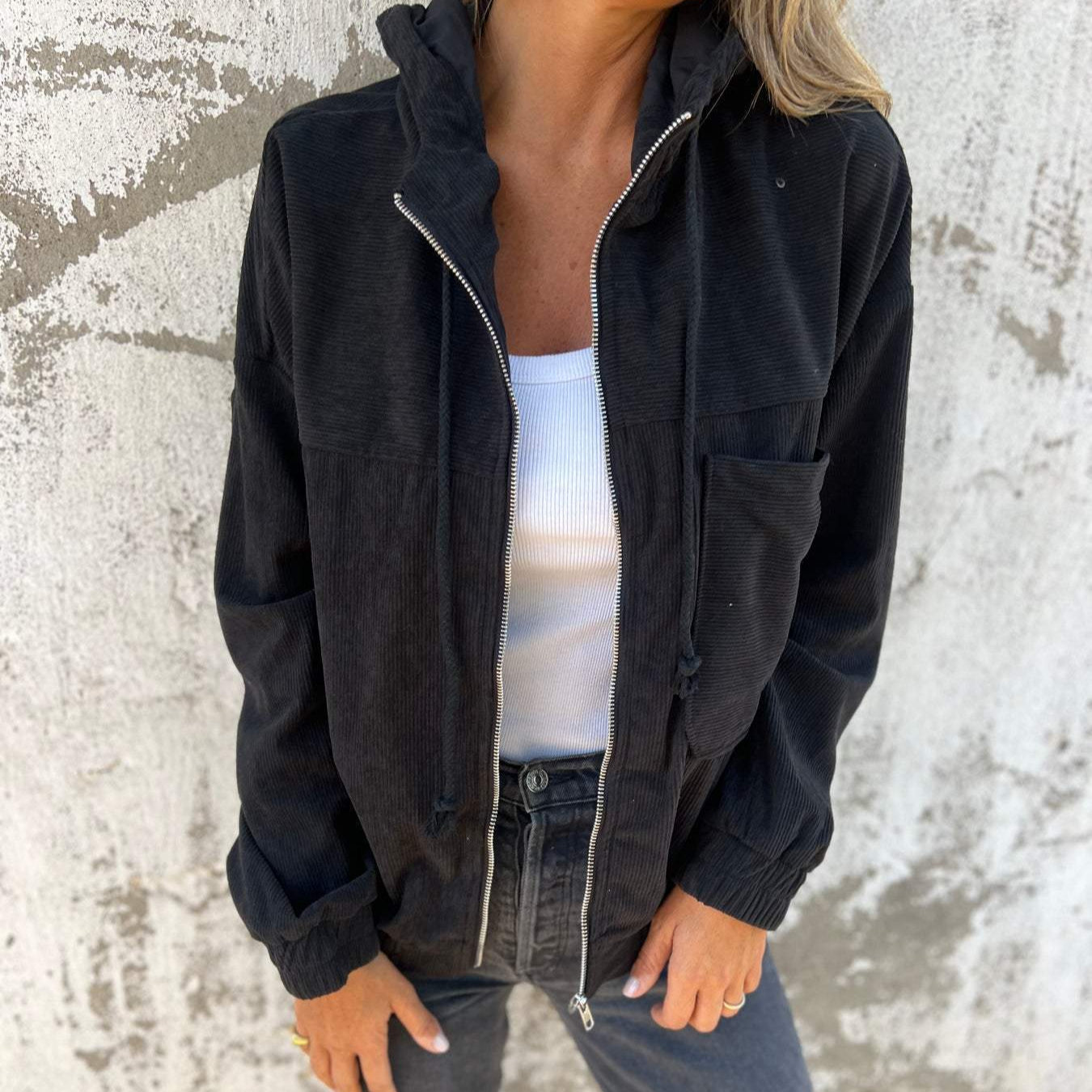 Donna - Elegante giacca di velluto a coste - Stile senza tempo