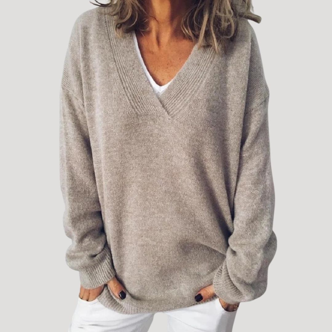 Donna - Maglione oversize in maglia - Stile invernale