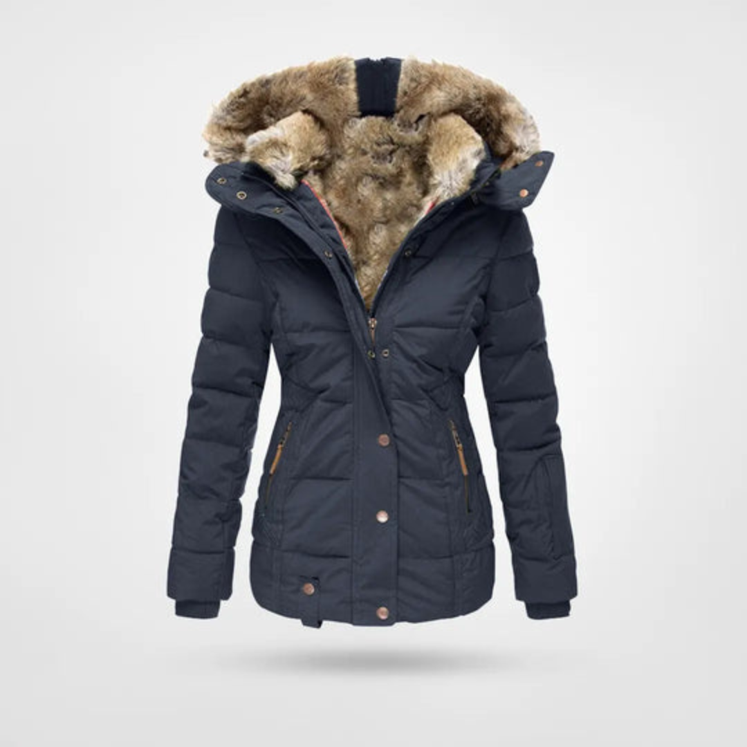 Donna - Calda giacca invernale Puffer Parka - Stile accogliente