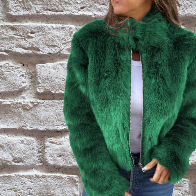 Donna - Caldo cappotto autunnale - Stile elegante