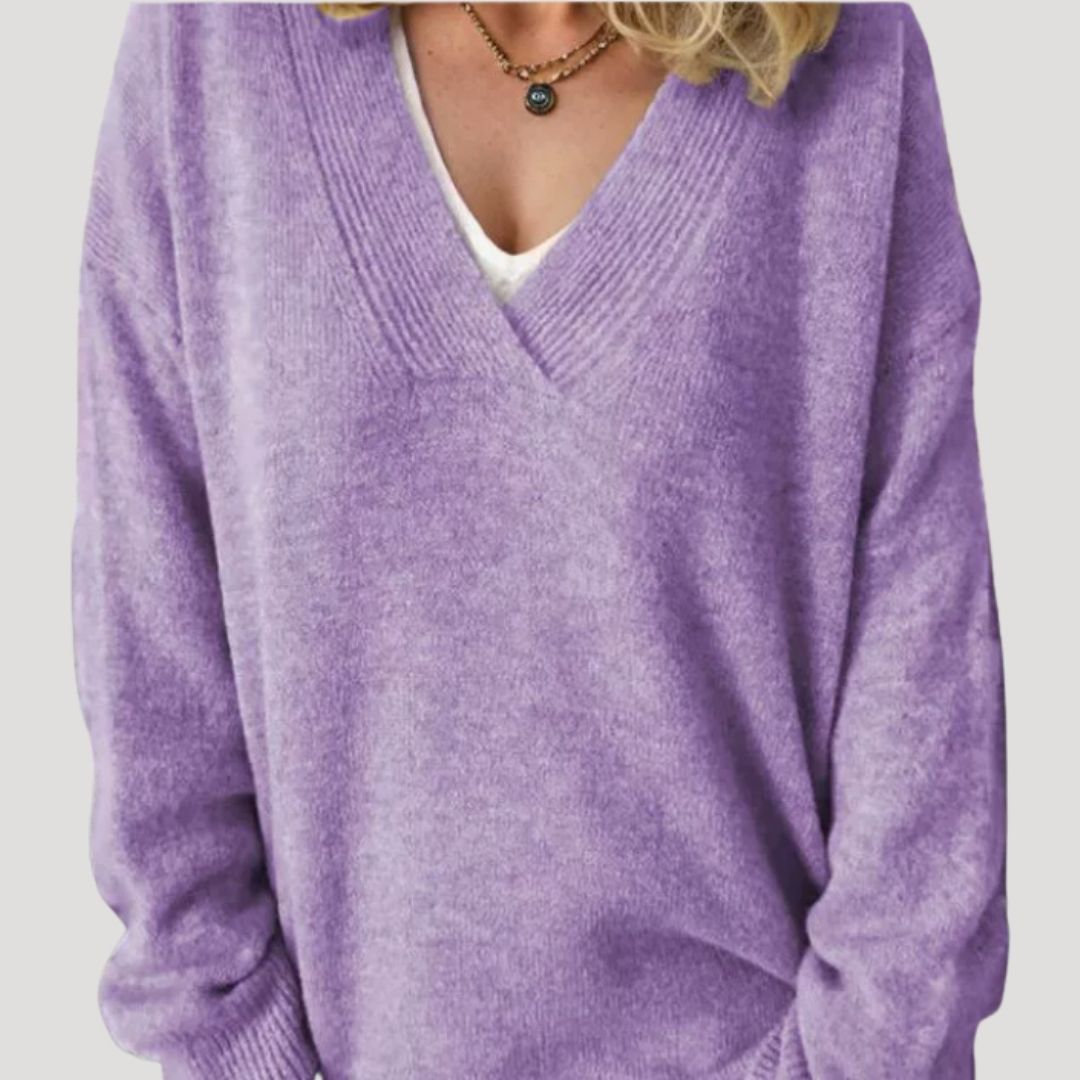 Donna - Maglione oversize in maglia - Stile invernale