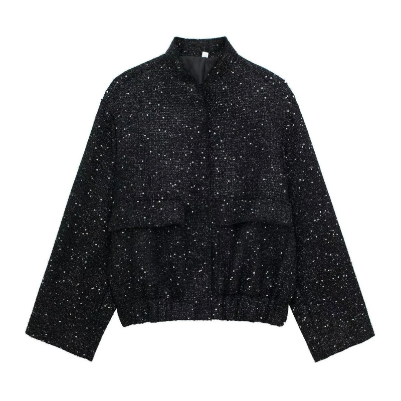 Donna - Giacca corta in paillettes - Elegante e divertente