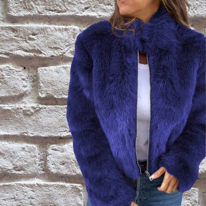 Donna - Caldo cappotto autunnale - Stile elegante