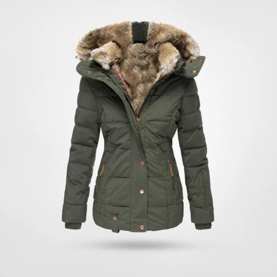 Donna - Calda giacca invernale Puffer Parka - Stile accogliente