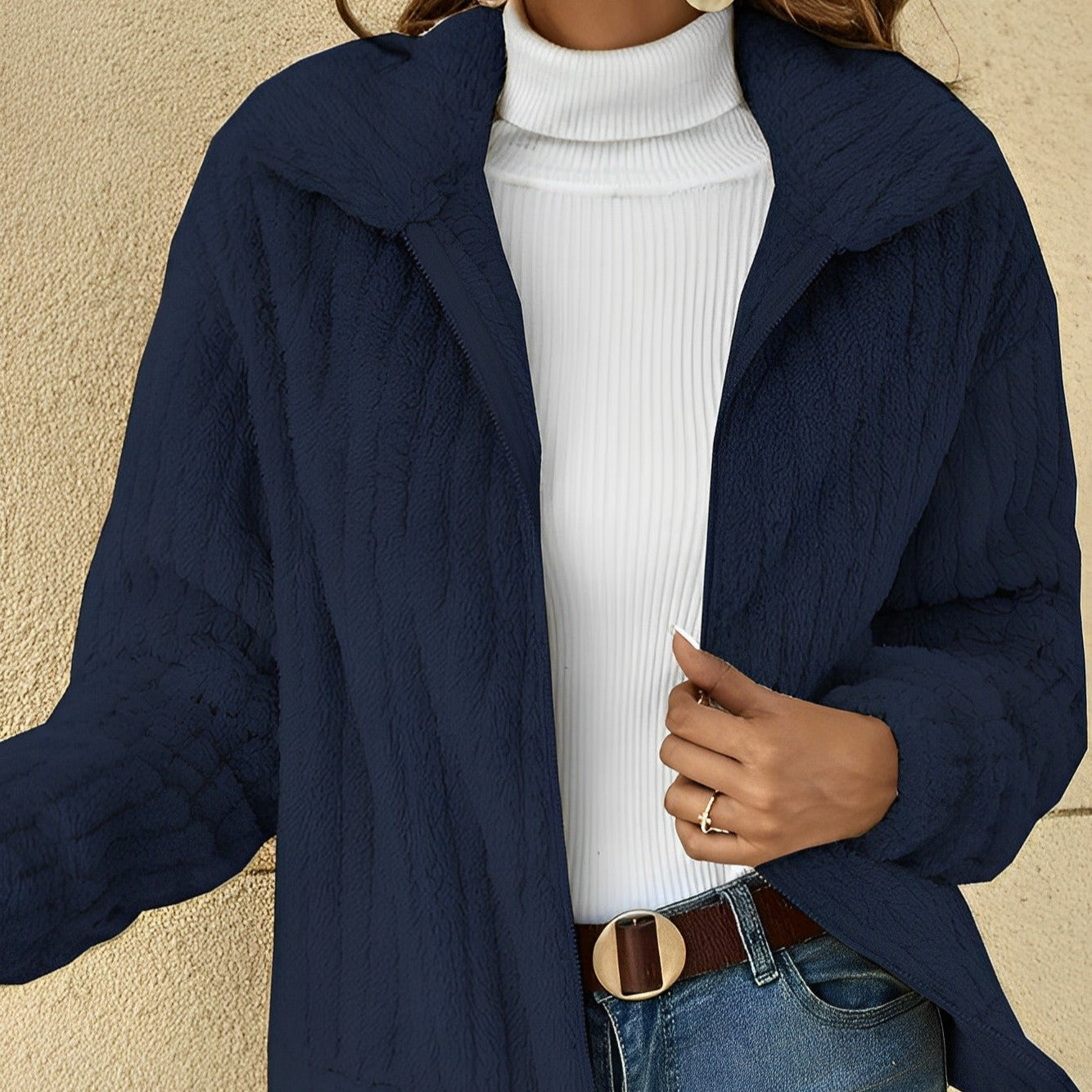Donna - Cappotto elegante - Stile accogliente