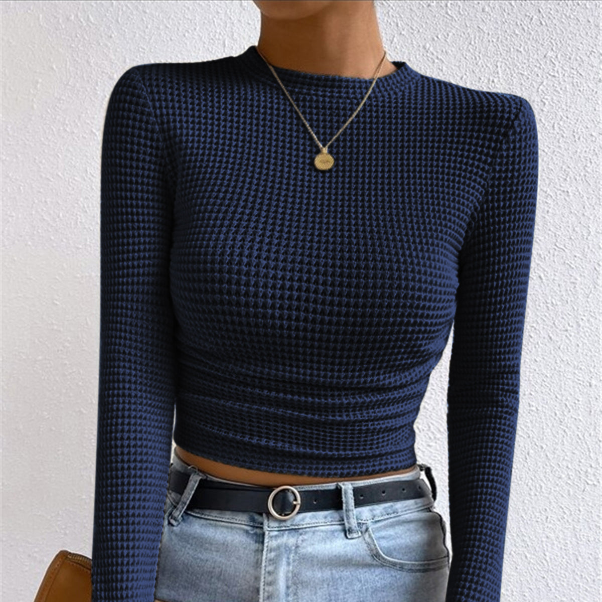 Donna - Maglione sottile - Maglia a punti waffle