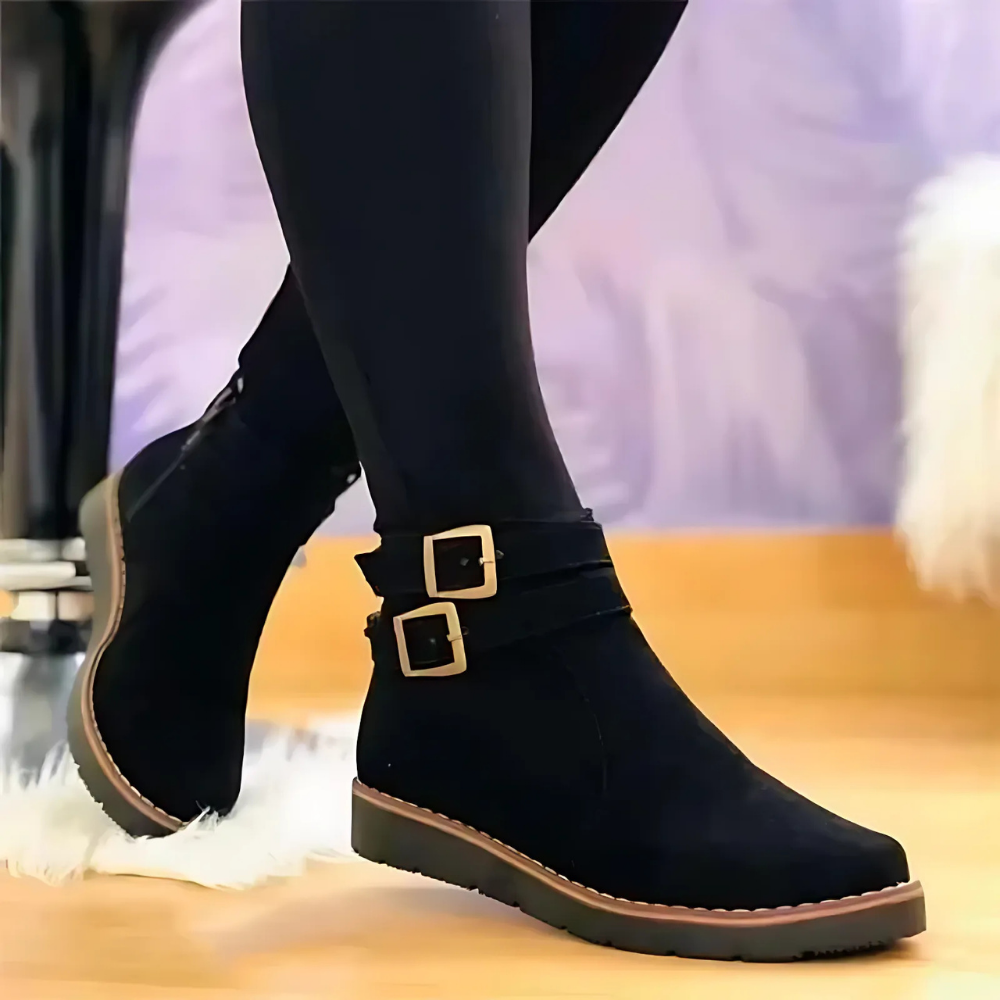 Donna - Stivaletti in ecopelle - Doppia fibbia