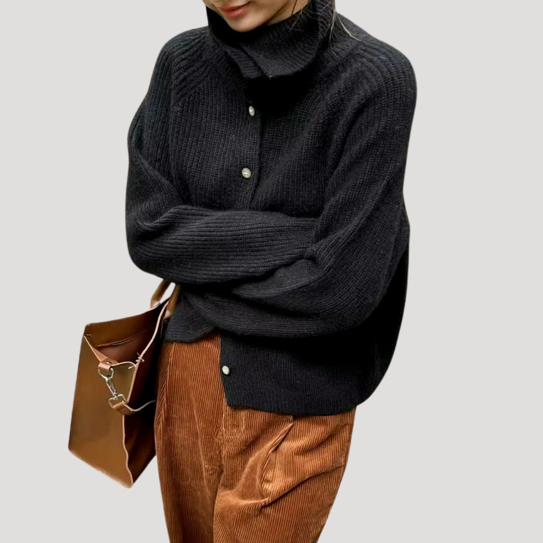 Donna - Cardigan a maglia grossa - Stile accogliente