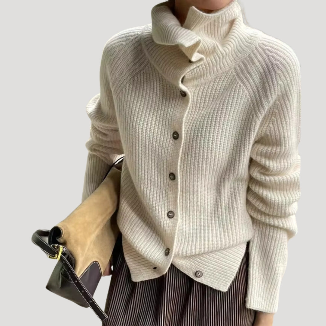 Donna - Cardigan a maglia grossa - Stile accogliente