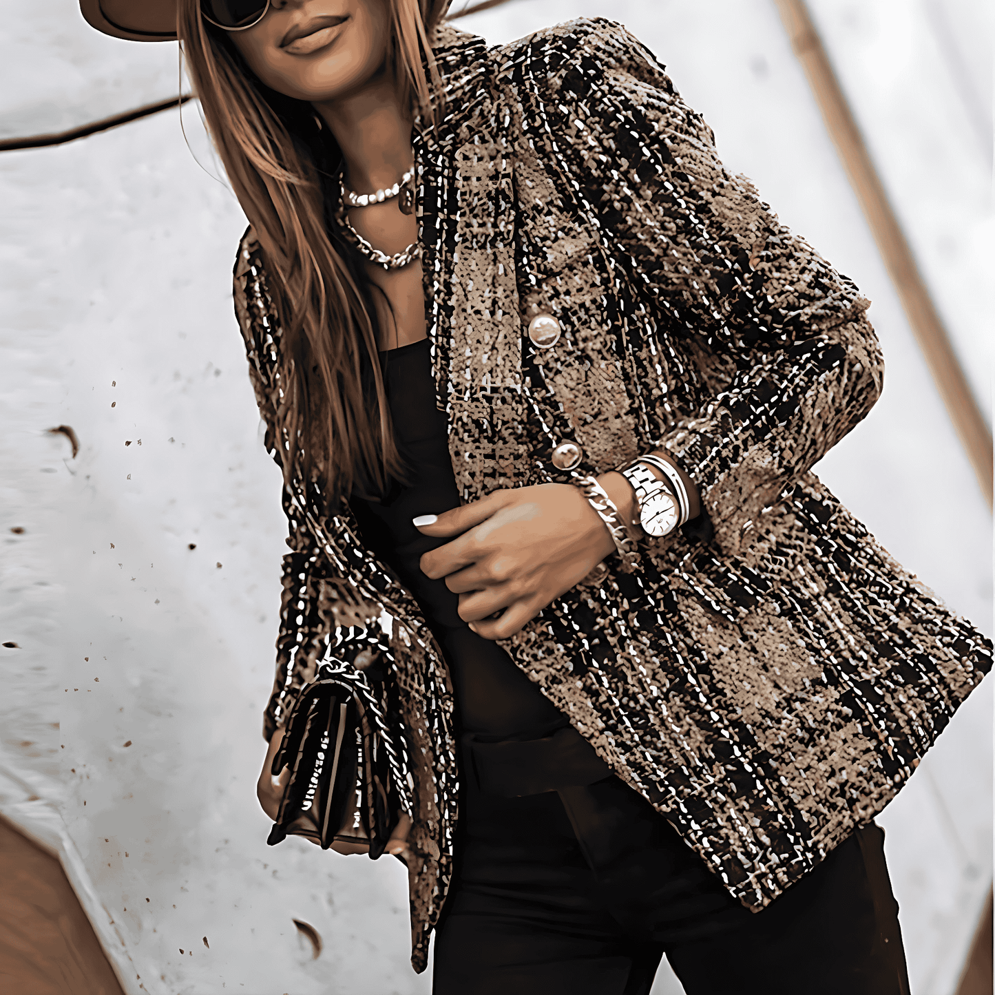 Donna - Blazer classico con chiusura singola