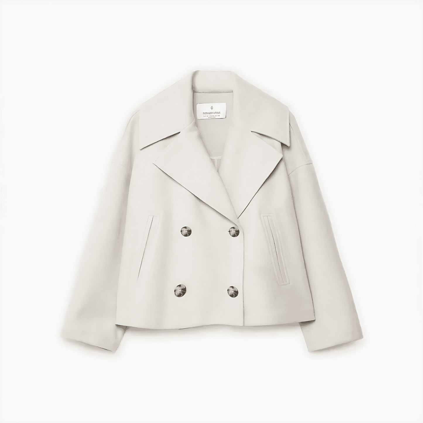 Donna - Cappotto corto dalla vestibilità accorciata - Ampio risvolto