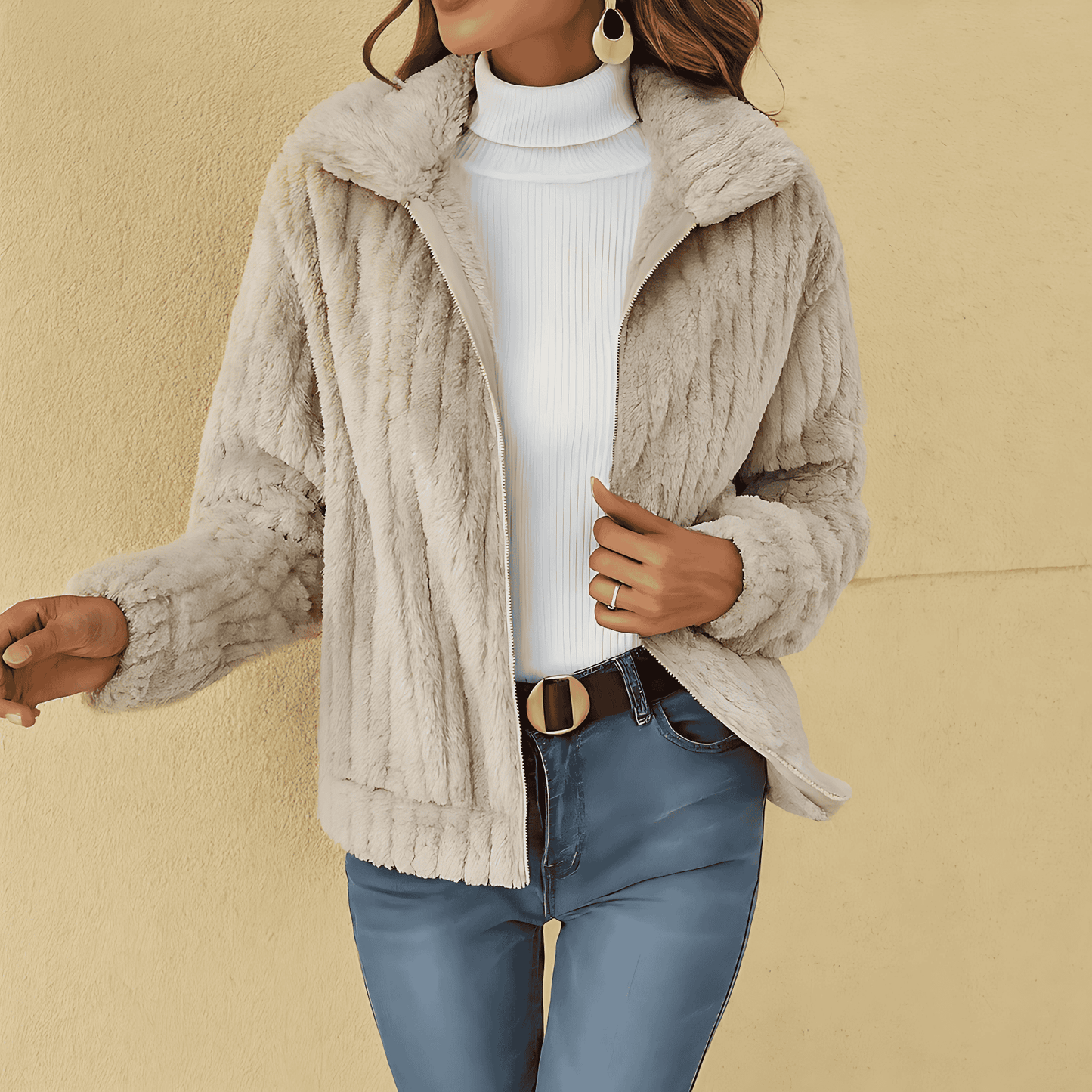 Donna - Cappotto elegante - Stile accogliente