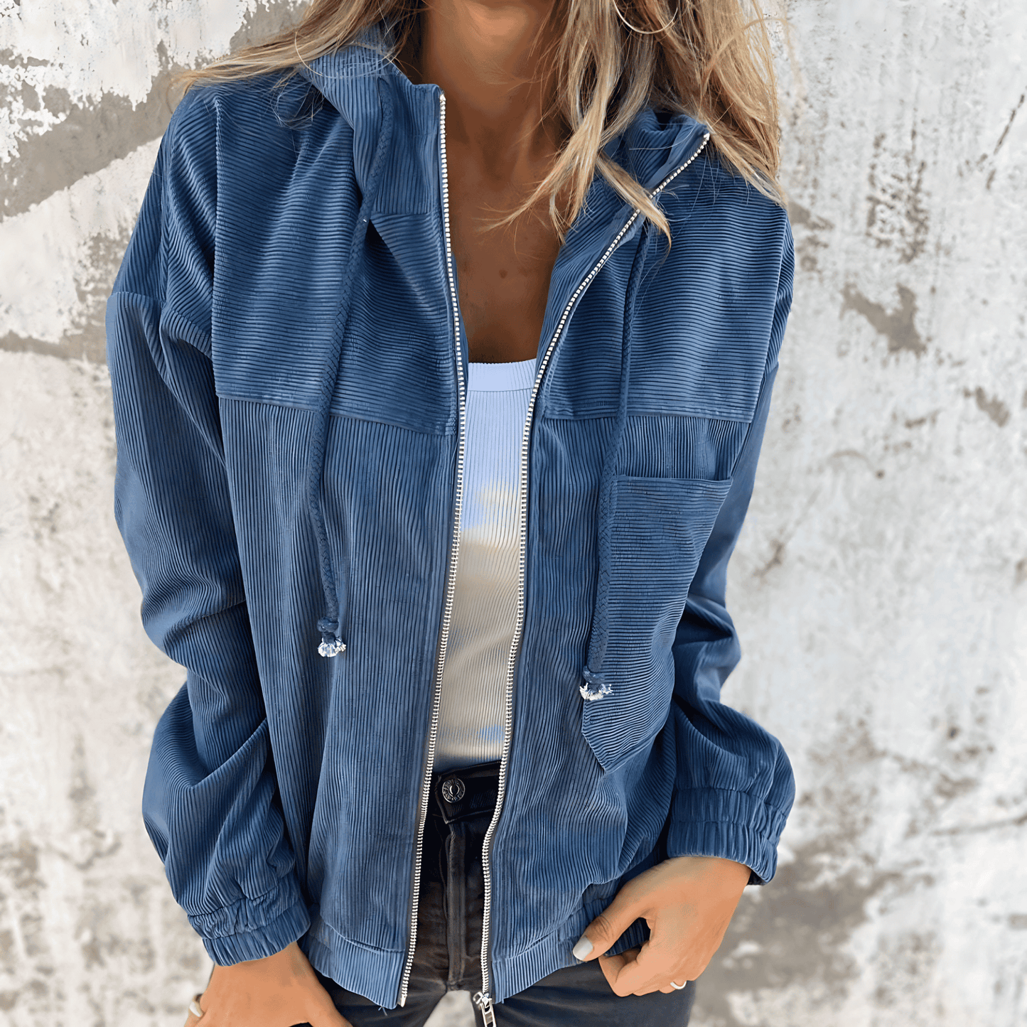 Donna - Elegante giacca di velluto a coste - Stile senza tempo