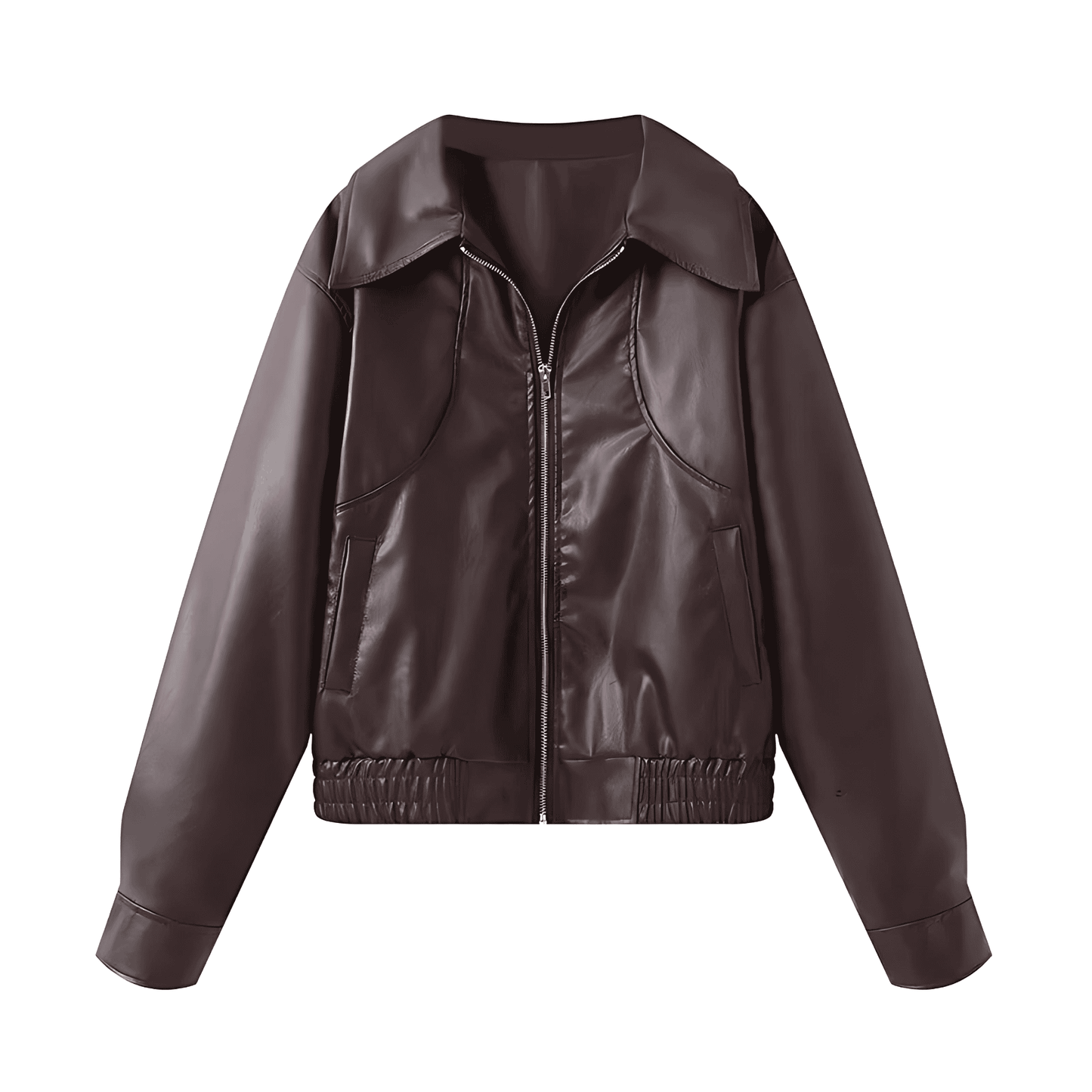 Donna - Giacca in ecopelle - Taglio casual