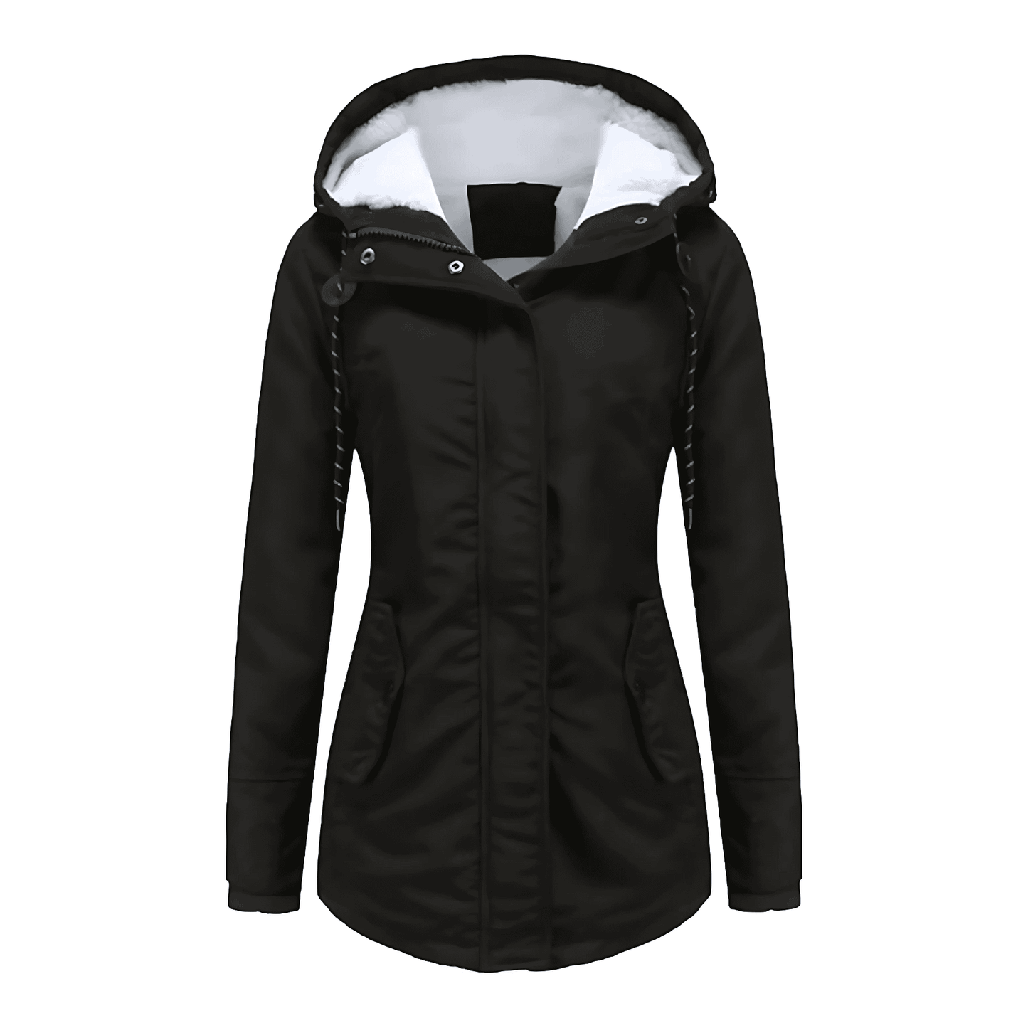 Donna - Giacca parka - Calda pelliccia sintetica
