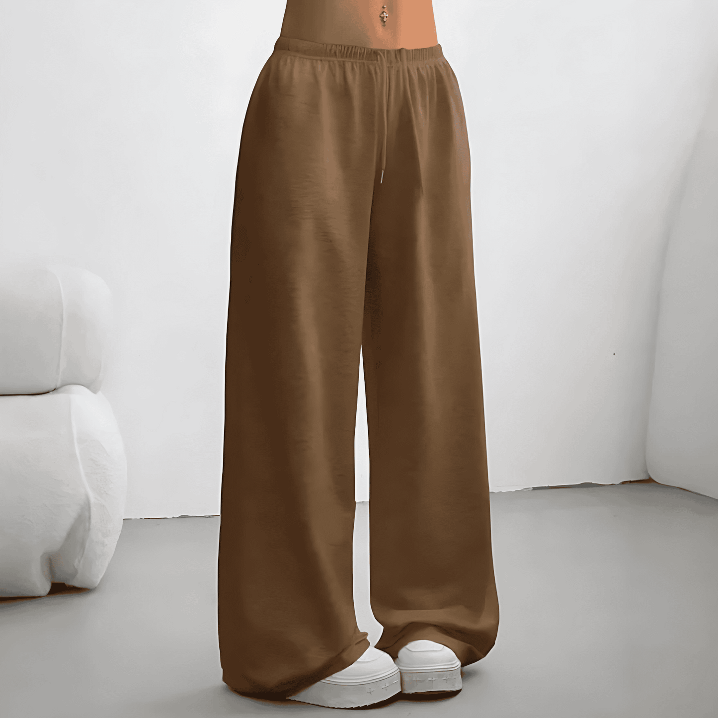 Donna - Pantaloni da jogging dal taglio ampio - Stile confortevole