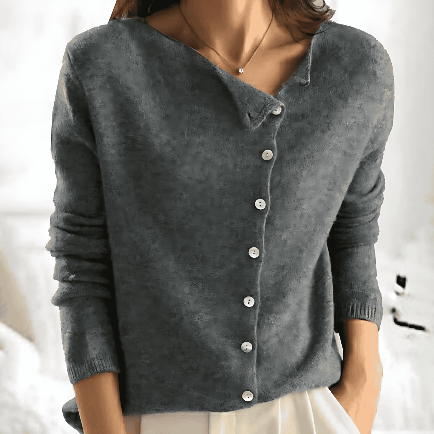 Donna - Morbido cappotto - Stile elegante e accogliente