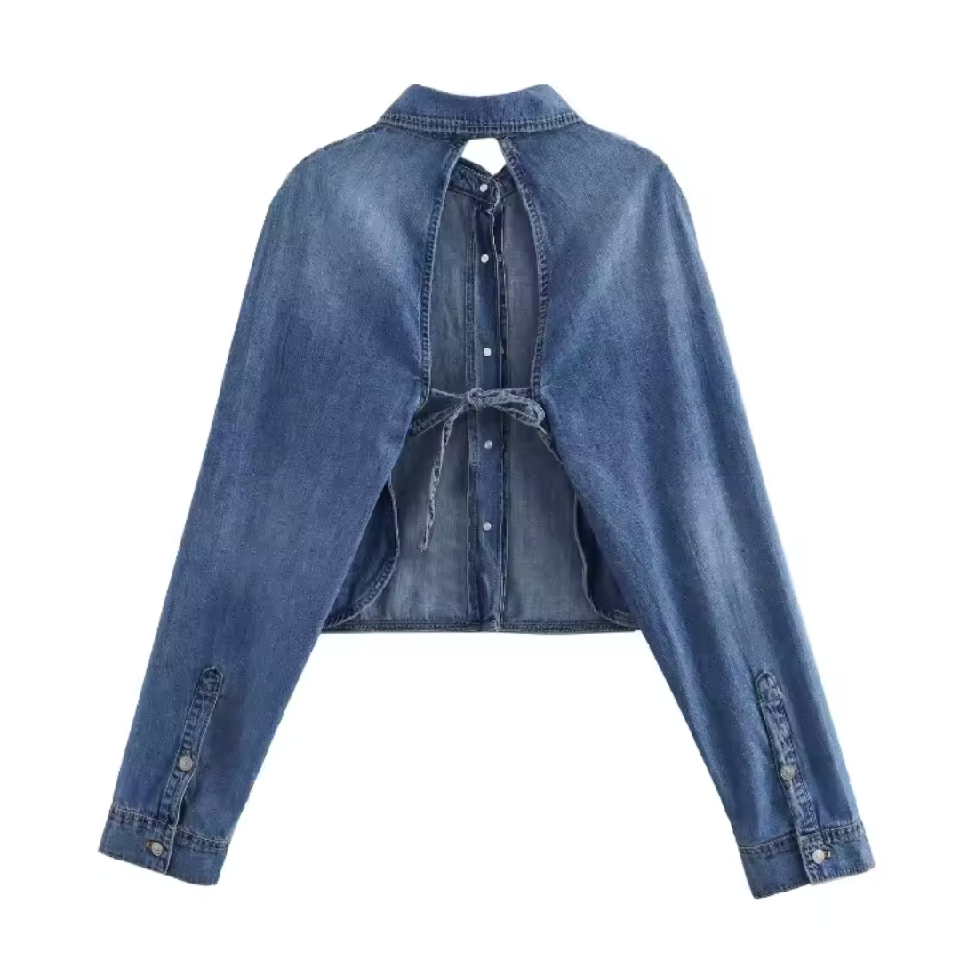 Donne - Giacca a maniche lunghe senza schienale - Design elegante