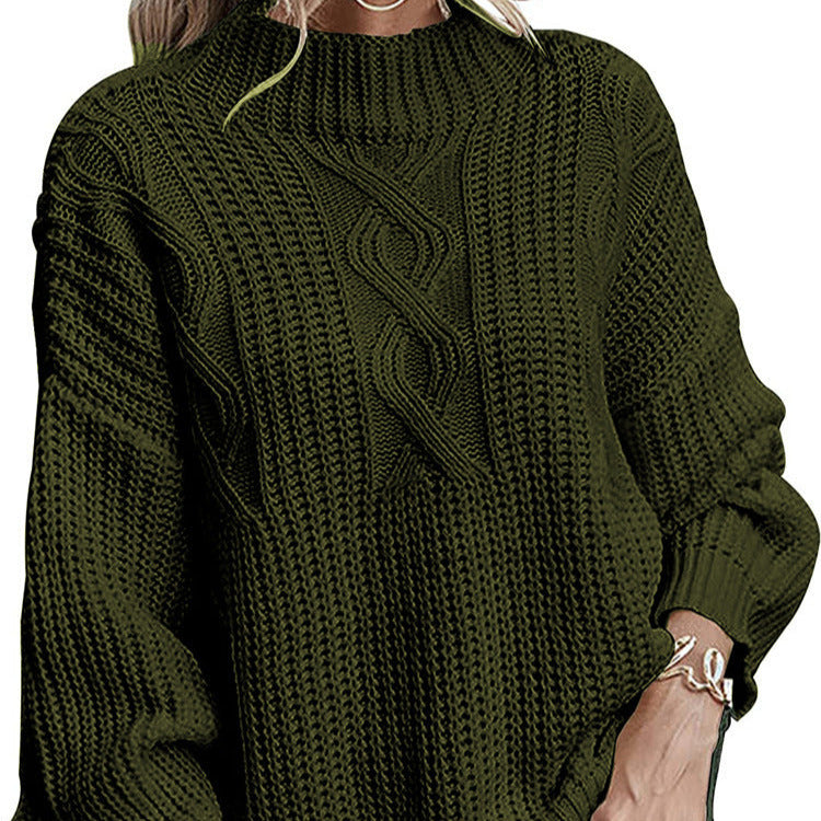 Donna - Elegante maglione in maglia a cavo - Stile moderno