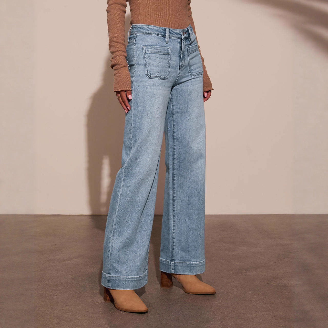 Donna - Jeans a taglio largo - Stile elegante