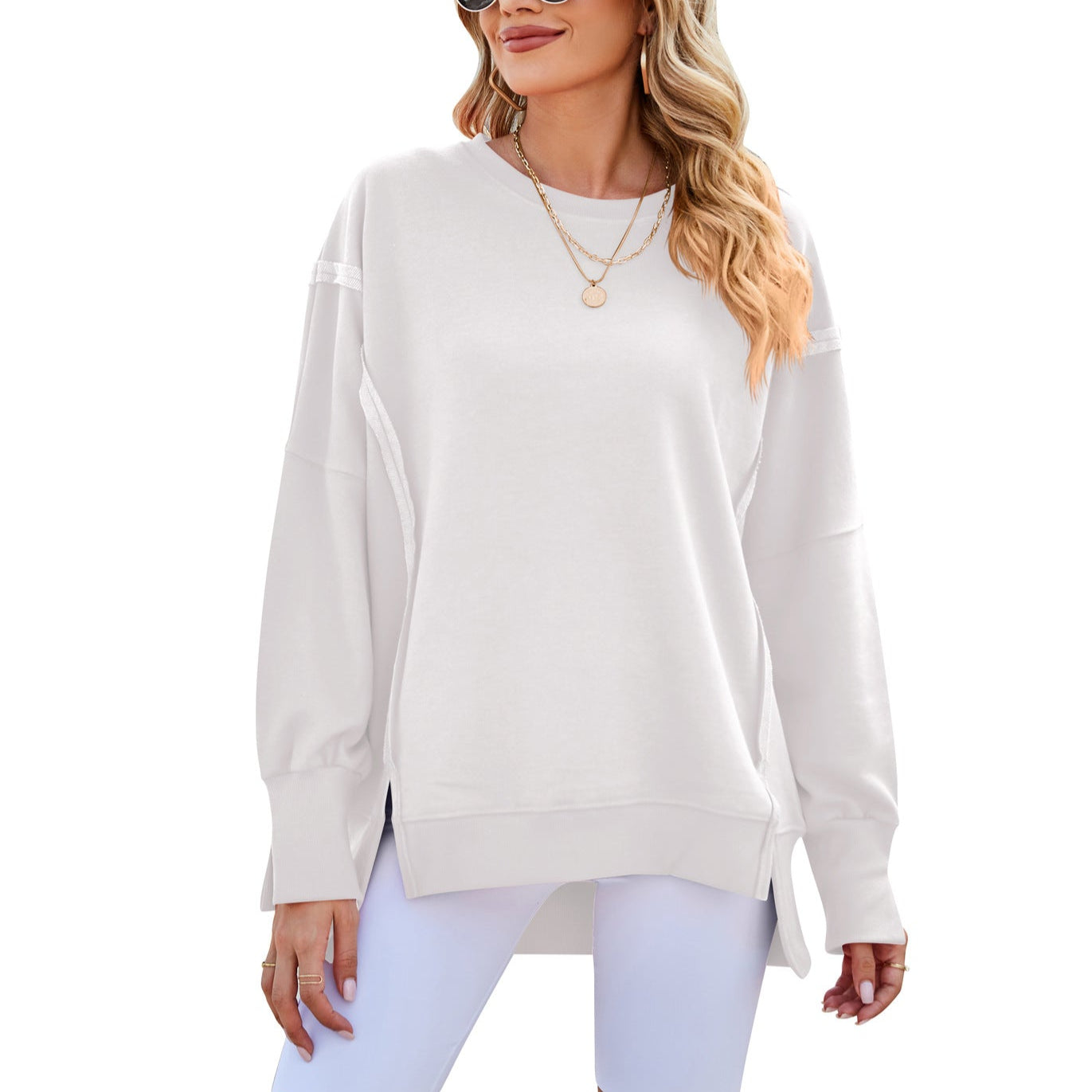 Donna - Felpa oversize - Stile casual