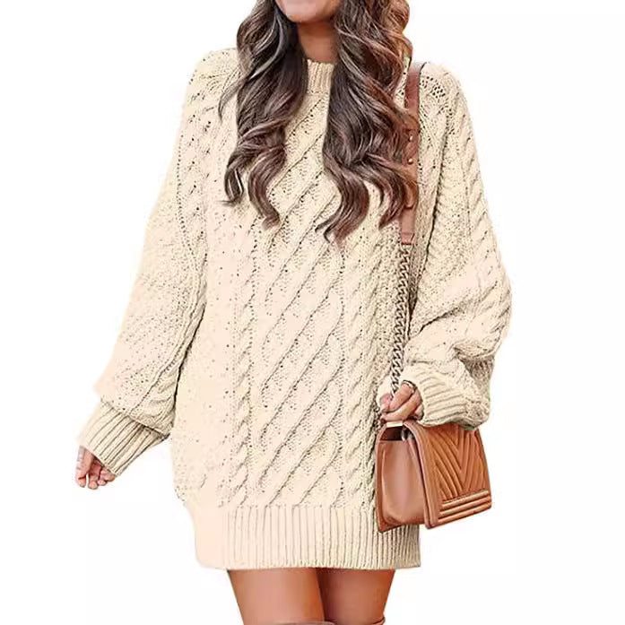 Donna - Maglione casual a maglia larga - stile maglia a cavo