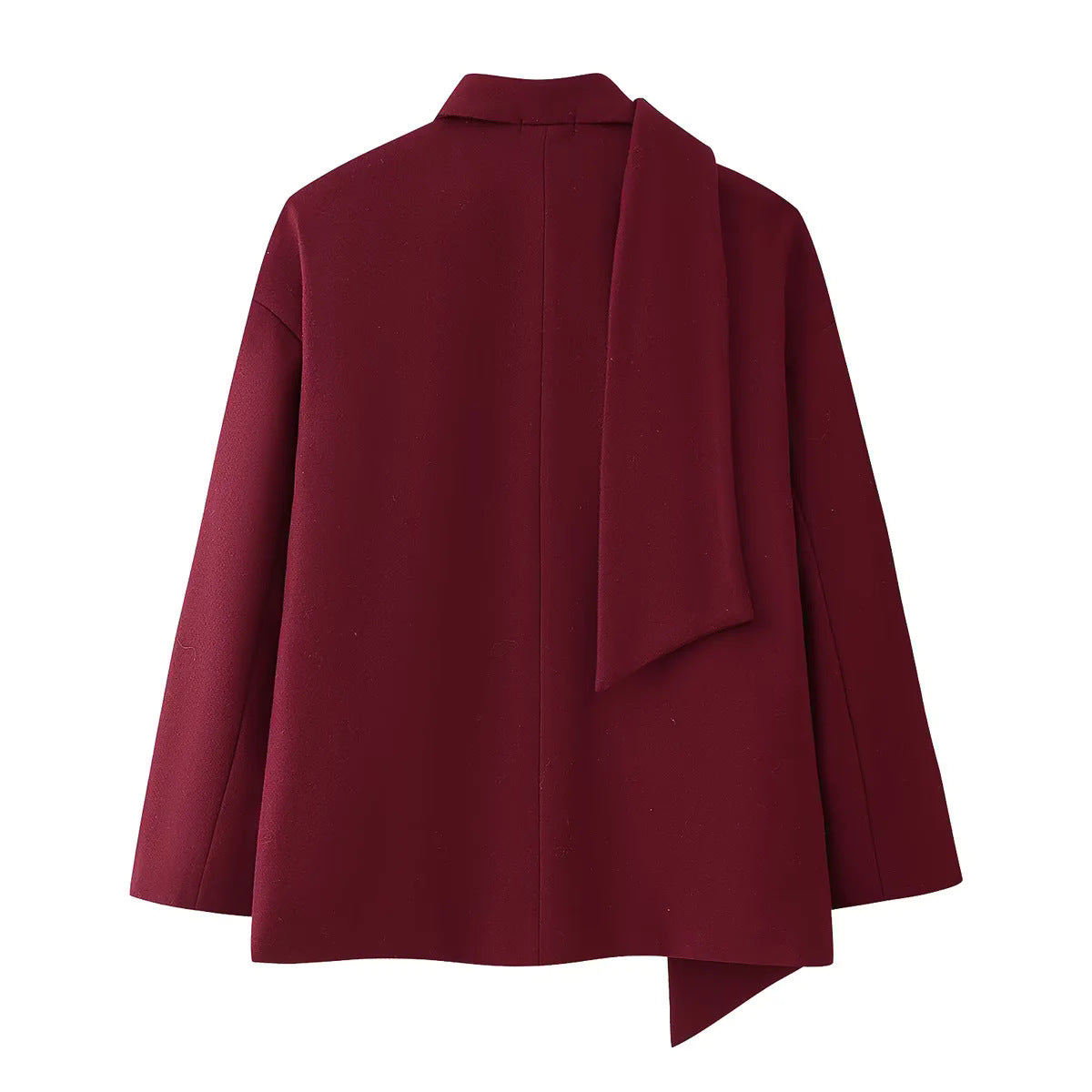 Donna - Giacca blazer elegante con sciarpa staccabile