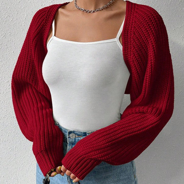 Donna - Cardigan casual a coste - Design a maglia