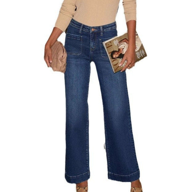 Donna - Jeans a taglio largo - Stile elegante