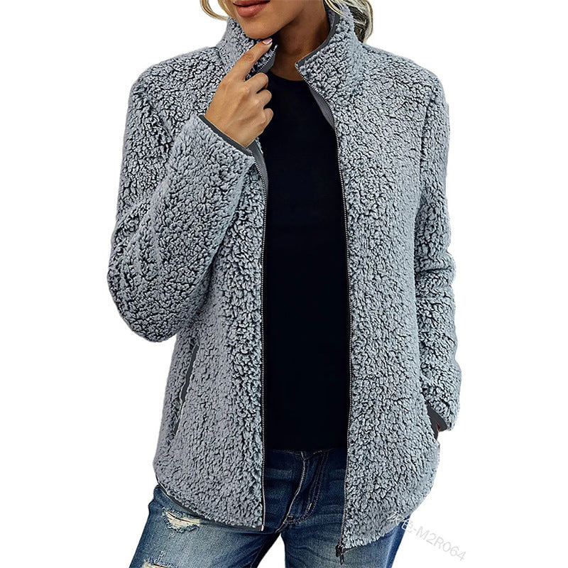 Donna - Giacca in pile - Collo alto