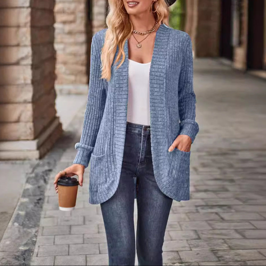 Donna - Cardigan di lusso a maniche lunghe - Maglia morbida
